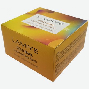 Патчи для глаз Lamiye гидрогелевые золото/улитка 60шт