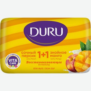 Крем-мыло Duru 1 + 1 Манго и персик 80г