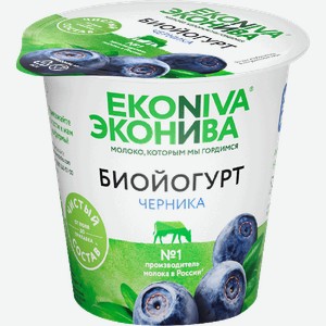 Биойогурт ЭкоНива с черникой 2.8% 125г
