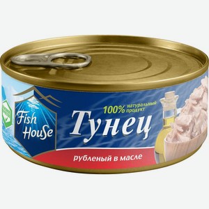 Тунец Fish House рубленый в масле 185г