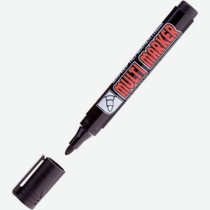 Маркер перманентный crown multi marker черный пулевидный 3мм
