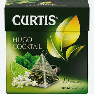 Чай зеленый CURTIS Hugo Cocktail к/уп, Россия, 20 пак