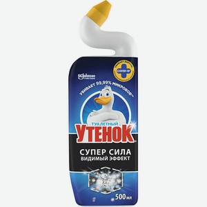 Средство для туалета Супер Сила Видимый эффект Туалетный утенок, 500 мл