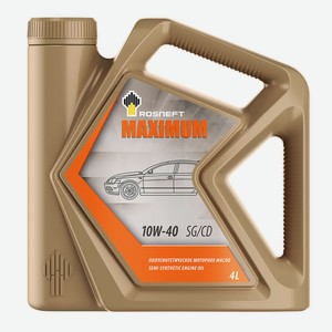 Масло моторное Роснефть maximum 10w-40 полусинтетическое 4л