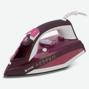 Утюг Vitek VT-1215 PK, 2400Вт, розовый [1215-vt-02]