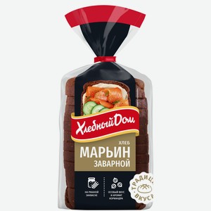 Хлеб Хлебный дом Марьин заварной в нарезке, 350г Россия
