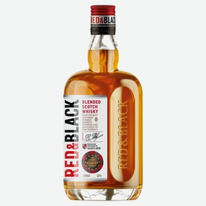 Виски Red and Black 3 года Россия, 0,5 л