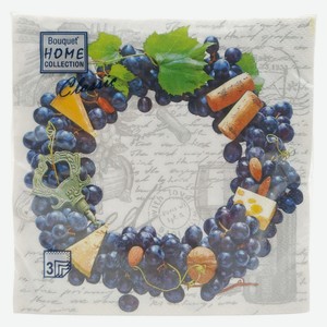Салфетки Art Bouquet Виноградный венок 33*33см 3хсл 20шт