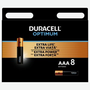 Элементы питания DURACELL OPTI AAA 8шт