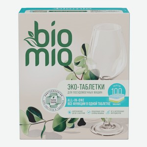 Таблетки для посудомоечной машины BioMio Bio-Total Эвкалипт, 100шт