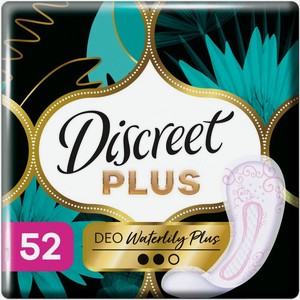 Прокладки ежедневные Discreet Deo WaterLily Plus 52шт