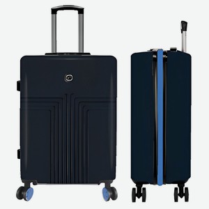 Чемодан Airport жесткий синий 25х40х60 см, р M