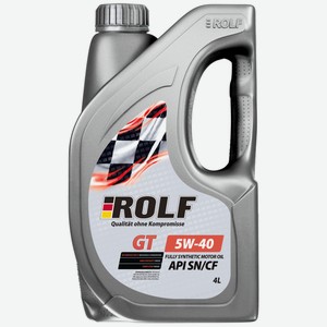 Масло моторное ROLF GT SAE 5W-40 API SN/CF синтетика, Россия, 4 л