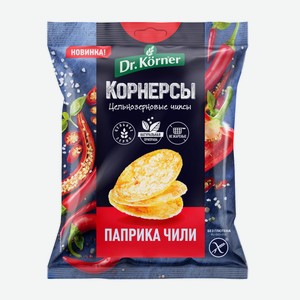 Чипсы Dr. Korner цельнозерновые кукурузно-рисовые с паприкой и чили, 50г Россия