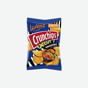 Чипсы картофельные Lorenz Crunchips X-Cut рифленые со вкусом африканской чакалаки 70 г