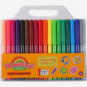 Фломастеры Wow Play 18шт