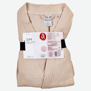 Халат Actuel вафельный бежевый, L-XL