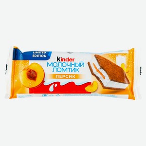 БЗМЖ Пирожное Kinder Молочный ломтик персик 28г