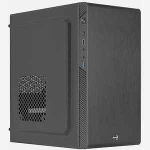 Корпус matx Aerocool CS-106-S-BK-v1, Mini-Tower, без БП, черный [accs-pc13014.11]