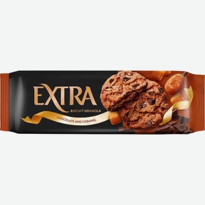 Печенье сдобное KELLOGG S Extra Гранола сдобное с шоколадом и карамелью, Россия, 150 г