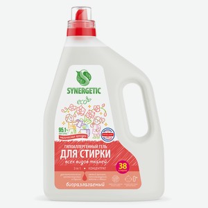 Гель для стирки Synergetic 3 в 1, 2.28л Россия