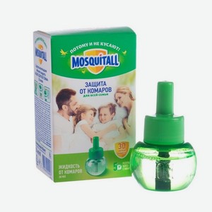 Жидкость от комаров Mosquitall «Защита для всей семьи» 60 ночей, 30 мл