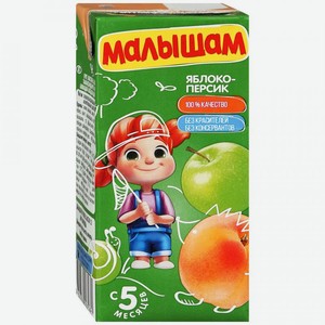 Нектар яблочно персиковый неосветленный ФрутоНяня Малышам 0,33 л