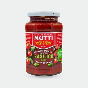 Соус томатный Mutti с базиликом, 400г