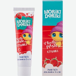 Зубная паста детская Moriki Doriki Shushi клубника 65г