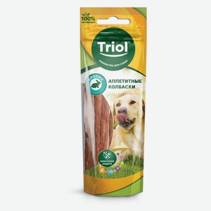 Лакомство для собак Triol Аппетитные колбаски кролик, 40 г