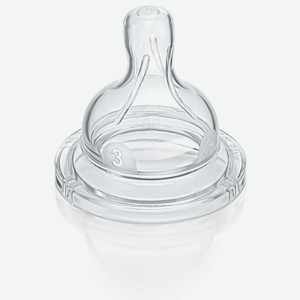 Соска Philips Avent Classic+ средний поток с 3 мес., 2 шт