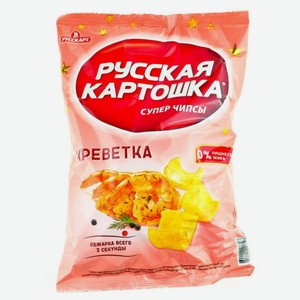 Чипсы картофельные Русская Картошка со вкусом креветки, 80г