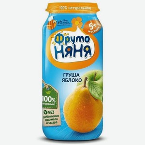 Пюре ФрутоНяня из груш и яблок с 5 месяцев, 250 г
