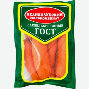 Сардельки Великолукский МК Свиные вареные 500г
