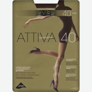Колготки женские Omsa Attiva 40 черные р.3