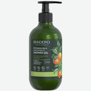 Гель для душа Biodepo натуральный с эфирными маслами грейпфрута и мандарина 475мл