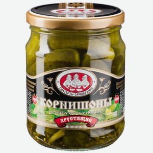 Корнишоны Скатерть-Самобранка маринованные, 500мл Россия