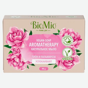 Мыло твердое BioMio Пион и пальмароза успокаивающее, 90 г