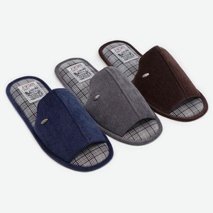 Обувь домашняя мужская (пантолеты) AW23 , 3893M-CH-О, р.41-46