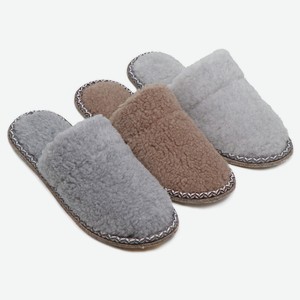 Обувь домашняя мужская (пантолеты) AW23 , 42150M-FUR-S, р.41-46