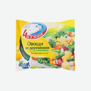Смесь овощная 4 Сезона Овощи по-деревенски быстрозамороженные 400 г