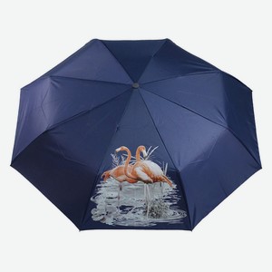 Зонт женский Raindrops 3 сложения автомат пондж фламинго арт. RD-23872