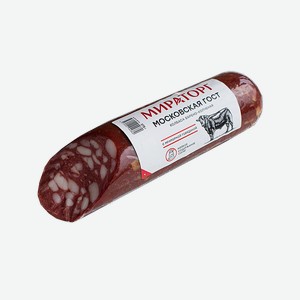 Колбаса варено-копченая Мираторг Московская, 375 г, вакуумная упаковка