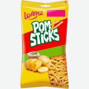 Чипсы картофельные POMSTICKS соломка со вкусом сметаны и специй, Россия, 100 г