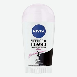 Антиперспирант стик для тела Nivea Clear Невидимый для черного и белого женский 40 мл