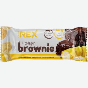 Пирожное протеиновое PROTEINREX брауни банановое с коллагеном 00-00005956, Россия, 50 г