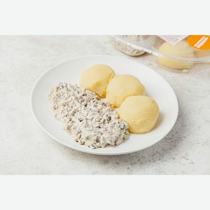 Бефстроганов из говядины с картофельным пюре, 350 г