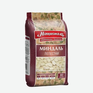 Миндаль Националь Кондитерский лепестки, 80г Россия