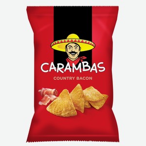 Начос Carambas бекон, 150г Россия