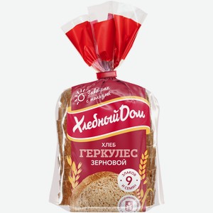 Хлеб Хлебный дом Геркулес зерновой формовой, 250г Россия